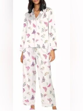 Generation Love New York Butterfly Print Pajama Set size Small